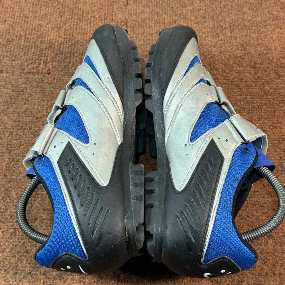 Nike ACG YVR III Cycling Shoes Mens 9.5 Blue Silver Chrome Vintage SPD 308630-04